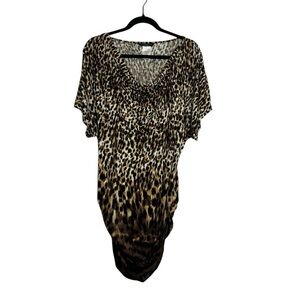 Carmen Marc Valvo Leopard Print Swimwear